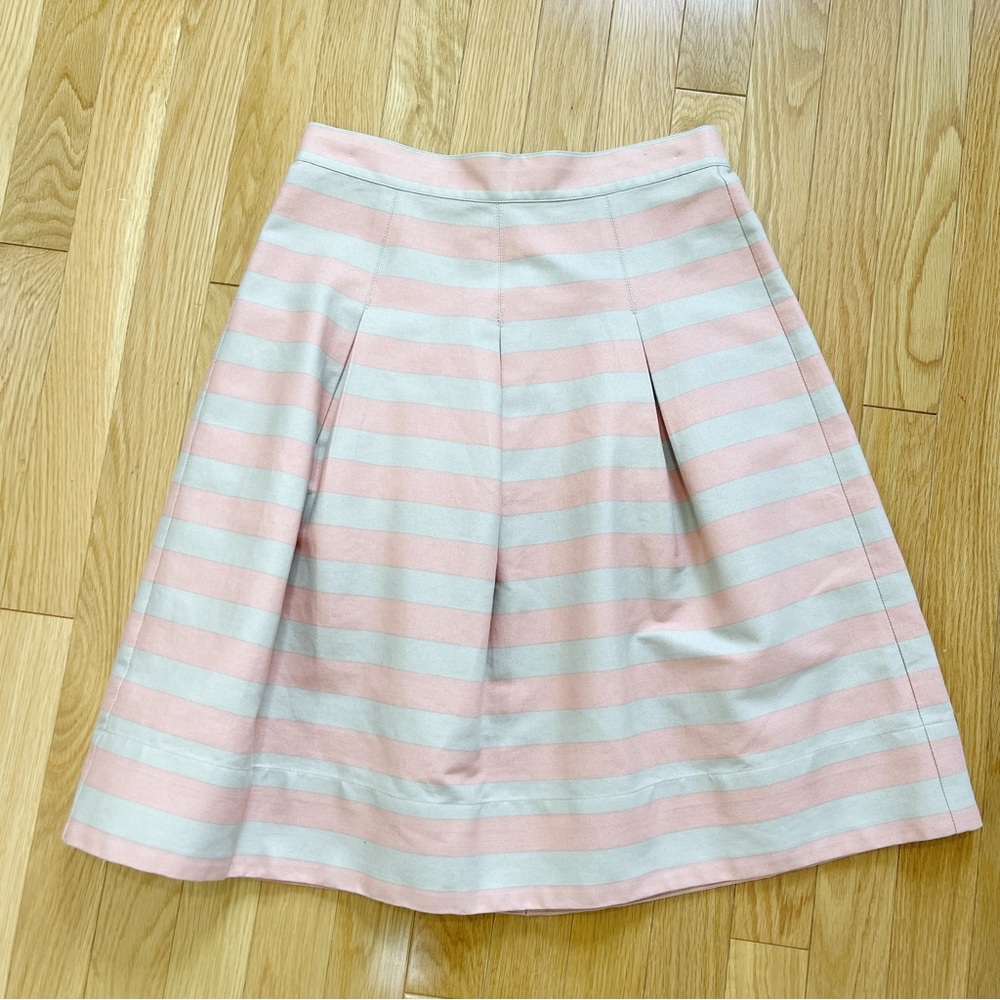 Corey Lynn Calter | Striped Pleated A-Line Skirt Sz 6